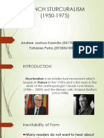 French Sturcuralism (1950-1975) : Andrew Joshua Kasmita (20170600008) Yohanes Putra (20180610002)