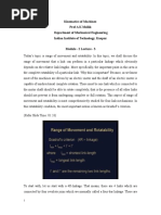 Kinematics of Machines Prof A K Mallik Department of Mechanical Engineering Indian Institute of Technology, Kanpur Module - 2 Lecture - 3