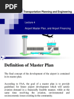 Transportation Planning and Engineering: Airport Master Plan, and Airport Financing