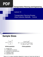 Transportation Planning and Engineering: Transportation Planning Process (Data Collection Methods - Cont'd)