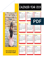 Calender Year 2019: By: Sherli Putri Indriani Class: X AP 2 SMK Pgri 3 Kota Serang