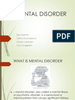 Mental Disorder: Ega Saphira Talitha Ilma Sabrina Fildzah Nadhilah Nurul Anggraini