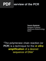 An Overview of The PCR: Yasmin Badshah