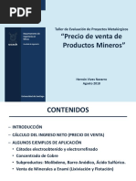 Valorizacion de Productos Mineros