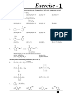 The Reagent For The Following Conversions Is: (For Questions 1 To 5) (Only One Answer Correct) 1