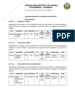 Memoria Descriptiva Valorizada Por Partida