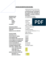 Ficha Tecnica de Obra - Primera Valorizacion - Mayo