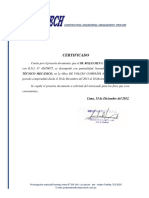 Certificado Cemprotech