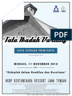 Tata Ibadah Variatif 2018-11-11 (Xxivsetelah Trinitatis)