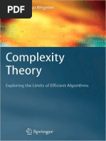 Ingo Wegener - Complexity Theory - Exploring The Limits of Efficient Algorithms - 2005, Springer PDF