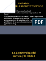 4.1 La Naturaleza Del Servicio y La Calidad