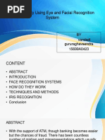 ATM Security Using Eye and Facial Recognition System