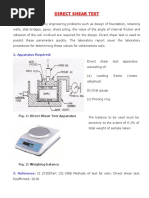 Direct Shear Test PDF