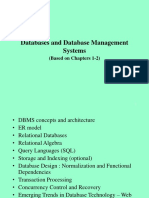 Databases and Database Management Systems: (Based On Chapters 1-2)