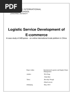 Logistic Service Development of E-Commerce: A Case Study of Aliexpress - An Online International Trade Platform in China