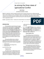 Differences Among The Three Views of Organizational Conflict