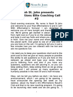 Noah ST John Afformations Elite Coaching Call 2