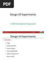 Design of Experiments: A 360 Development Approach