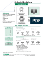 Restriction Orifice Unions: Description