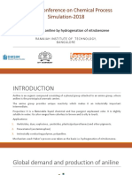 Production of Aniline by Hydrogenation of Nitrobenzene