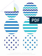 Printable Party Garland Sea Waves