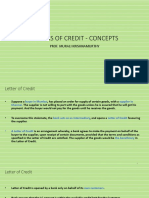 Letters of Credit - Concepts