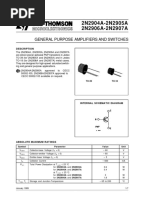 2N2904A-2N2905A 2N2906A-2N2907A: General Purpose Amplifiers and Switches