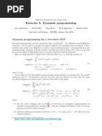 Exercise Dynamic Programming