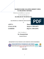 Arduino Based Floor Cleaning Robot Using Ultrasonic Sensor
