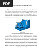 Advantages and Disadvantages of Hydraulic Systems