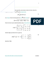 Herons Area Formula