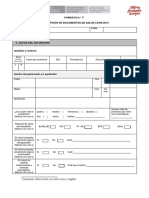 Formato 1 Ficha de Recepcion de Documentos de Salud