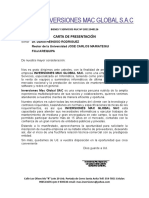 Carta de Presentacion de Empresa