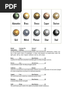 Metal Cost Per Lb. Ferrus? AC: Adamantine 5,000 GP Ferrous 23