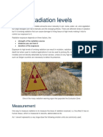 Radiation Levels: Measurement