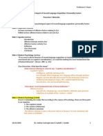 Personality Factors-Psychological Factors of Second Language Acquisition-Script