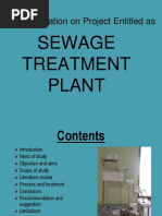 Sewage Treatment Plant Power Point