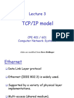 TCP/IP Model: CPE 401 / 601 Computer Network Systems