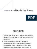 Transactional Leadership - K Shailaja Rao