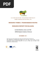 Transhumance National Report Bulgaria