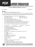 Du Chemistry Entrace Questions For PG 2016 Paper