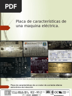 Placa de Características de Una Maquina Eléctrica