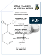 Sintesis de Aspirina (Laboratorio)