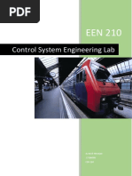 Control System Engineering Lab: Avanish Niranjan 17104088 EEN 210