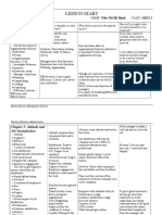 Organizational Behavior - Lesson Diary