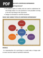 Teaching With Contrived Experiences