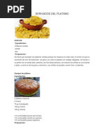 Derivados Del Platano