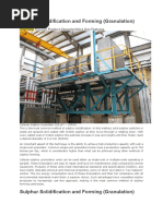 Sulphur Solidification and Forming