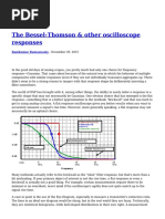 The Bessel Thomson Other Scope Responses