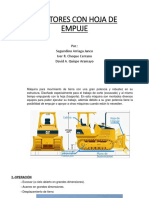 Tractores Con Hoja de Empuje